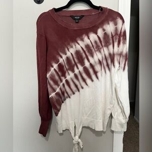 Women’s Simply Vera Tie Waist Tie Dye Pullover Sweater